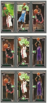 2003-04 Topps Rookie Matrix Trio Rookie Cards Trio (3) with LeBron James/Carmelo Anthony/Dwyane Wade and LeBron James/Dwyane Wade/Chris Bosh (2)